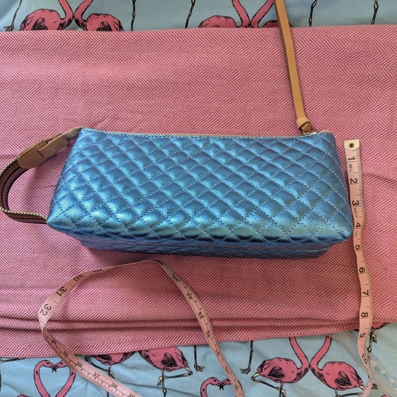 Consuela  Electric Blue Mish Quilted Wristlet Or Toolkit. Like New - Picture 5 of 7
